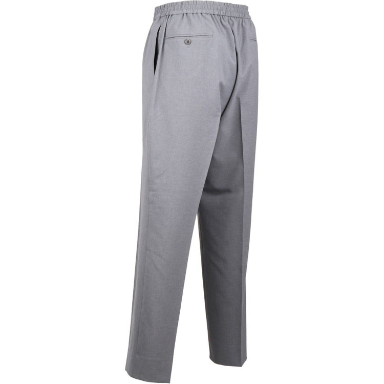 スーツセレクト 【発送在庫あり】【RBC】【春夏】ドローコード付きテーパードパンツ/ブルーグレー/ウエストシャーリング/裾上げ済仕様 グレー系(灰)