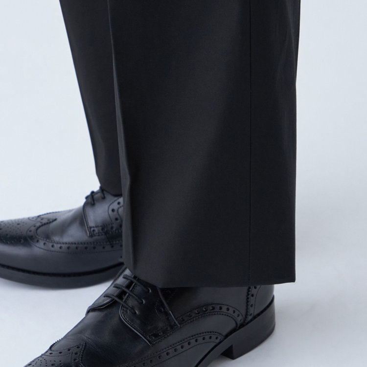 シルバーライン 【発送在庫あり】【Just Loose】コットンパンツ 2タック/ネイビー/VENTILE since1963/※裾上げ必要 紺濃色