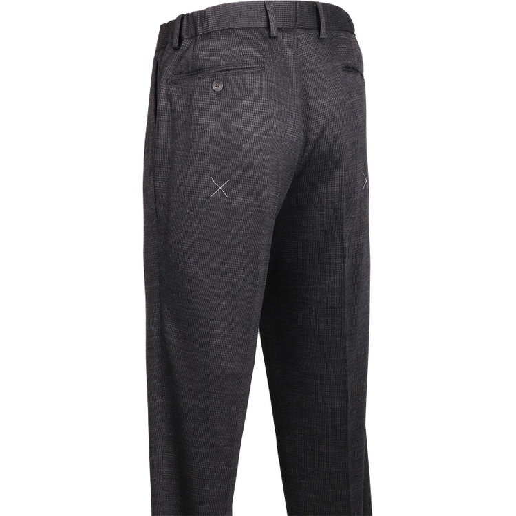 スーツセレクト 【発送在庫あり】【CLASSICO TAPERED】【秋冬】2釦シングルスーツ 2タック/グレー×チェック/サイドシャーリング/REDA ACTIVE/NEW ZEALAND MERINO/ニット素材 グレー系(灰)