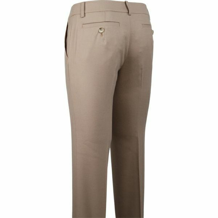 ブラックライン 【発送在庫あり】【SL】【秋冬】ウールクロップドパンツ/ライトブラウン×ソリッド/シングル仕上げ ブラウン系(茶)