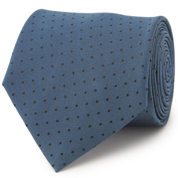 シルバーライン 【SILVER LINE】シルクドットネクタイ 8.0cm幅/ネイビー その他