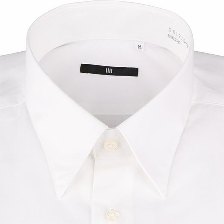 ブラックライン 【WEB限定/OUTLET】【BL】【形態安定】レギュラーカラードレスワイシャツ/ホワイト×ソリッド ホワイト系(白)