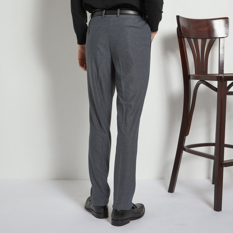 シルバーライン 【CLASSICO TAPERED】【春夏】1タックテーパードパンツ/グレー/ウエストシャーリング仕様/4S SUSTAINABILITY&ECOLOGY FABRIC/※裾直し必要 グレー中間
