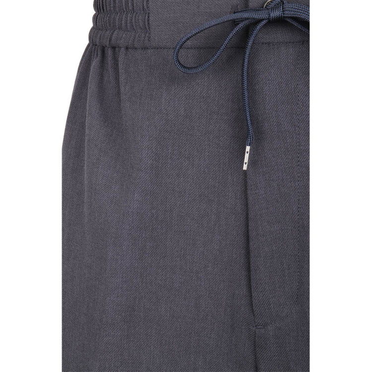 スーツセレクト 【発送在庫あり】【RBC】【春夏】オーバーサイズパンツ/ネイビー×カルゼ/ウエストシャーリング/ドローコード/裾上げ済仕様 ネイビー系(紺)