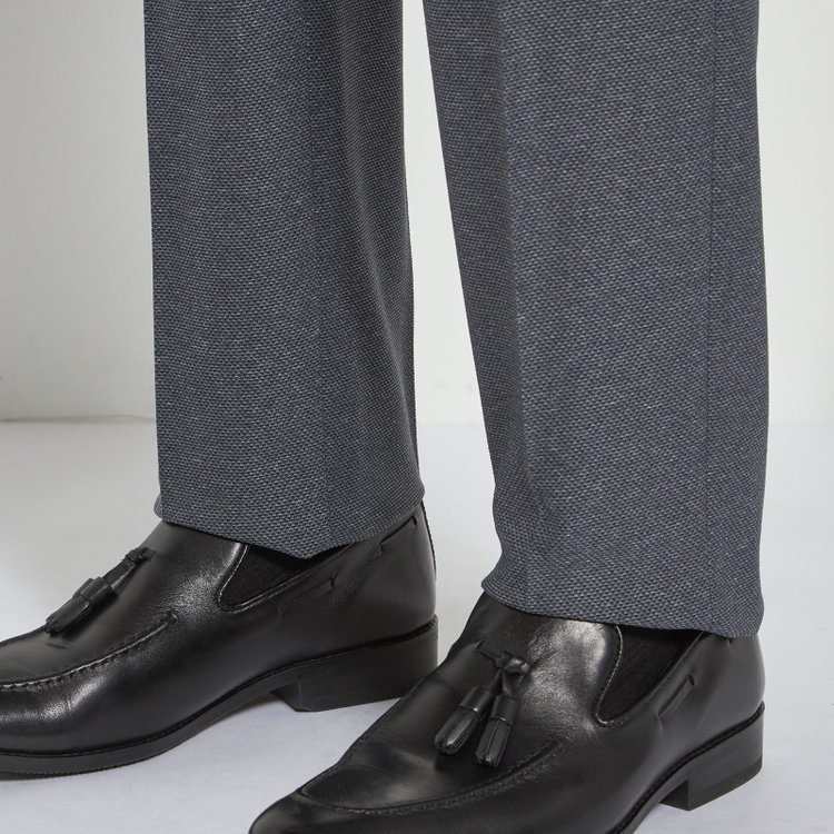 シルバーライン 【CLASSICO TAPERED】【春夏】1タックテーパードパンツ/グレー/ウエストシャーリング仕様/4S SUSTAINABILITY&ECOLOGY FABRIC/※裾直し必要 グレー中間