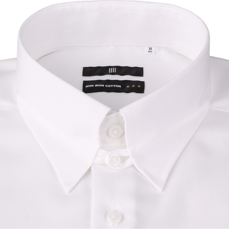 SUIT SELECT　アウトレット 【WEB限定/OUTLET/汚れ・キズ等有】【BL-3】【形態安定】【ノンアイロン】タブカラードレスワイシャツ/ホワイト/NON IRON COTTON 白