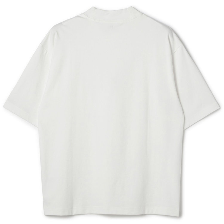 スーツセレクト 【RBC/五分袖】プレミアムコットンTシャツ / モックネック / ホワイト 白