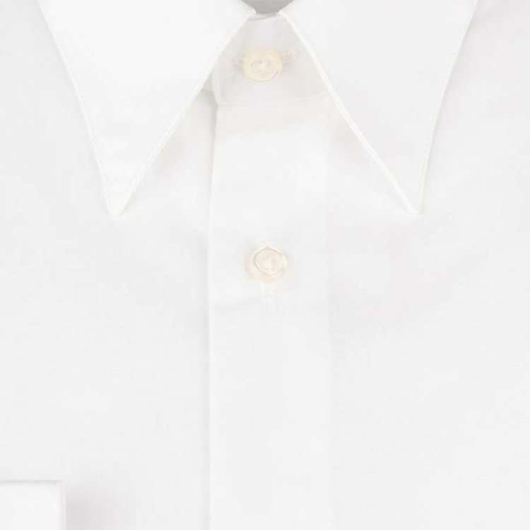 ブラックライン 【BLACK LINE】【形態安定】レギュラーカラードレスワイシャツ/ホワイト×ソリッド ホワイト系(白)