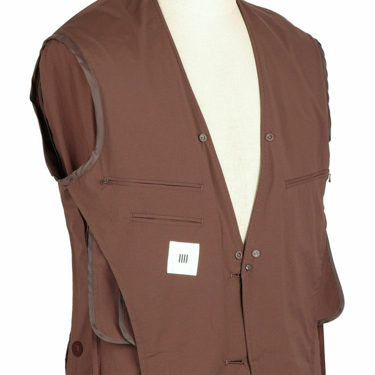 スーツセレクト 【WEB限定/OUTLET】【RBC】【春夏】スペアパンツ付き/2WAYワイドラペル＆ノーカラー2釦シングルスーツ 1タック＆2タック/ブラウン/ドローコード&ウエストシャーリング/※パンツ裾上げ済仕様/ウォッシャブル ブラウン系(茶)