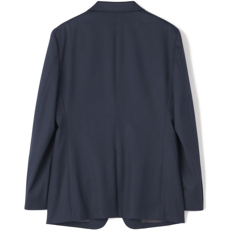ブラックライン 【SLIM TAPERED_2】【年間】2釦シングルスリーピーススーツ 0タック/ネイビー/ウエストシャーリング/4S SUSTAINABILITY&ECOLOGY FABRIC/※パンツ裾上げ済仕様 紺濃色