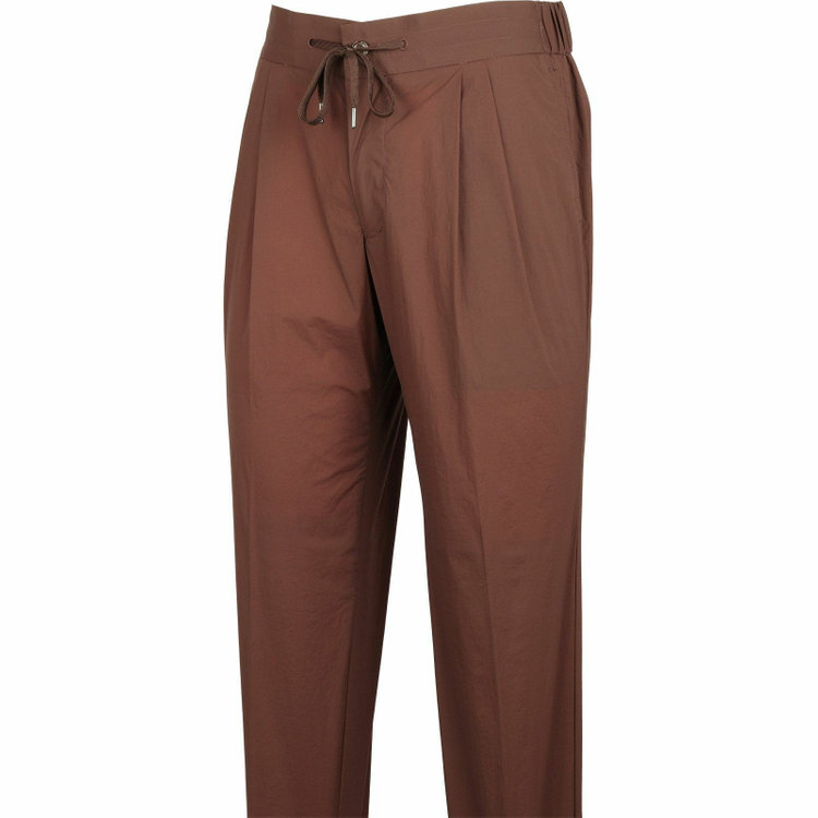 スーツセレクト 【WEB限定/OUTLET】【RBC】【春夏】スペアパンツ付き/2WAYワイドラペル＆ノーカラー2釦シングルスーツ 1タック＆2タック/ブラウン/ドローコード&ウエストシャーリング/※パンツ裾上げ済仕様/ウォッシャブル ブラウン系(茶)