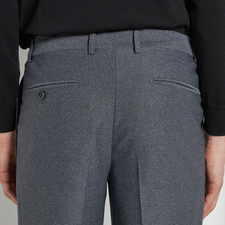 シルバーライン 【CLASSICO TAPERED】【春夏】1タックテーパードパンツ/グレー/ウエストシャーリング仕様/4S SUSTAINABILITY&ECOLOGY FABRIC/※裾直し必要 グレー中間