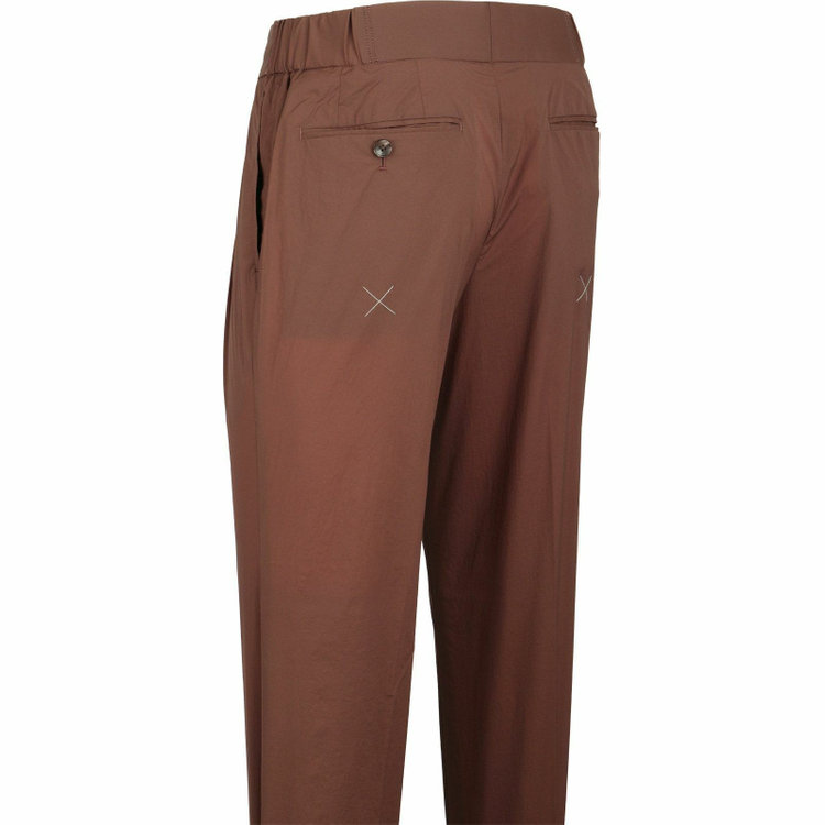 スーツセレクト 【WEB限定/OUTLET】【RBC】【春夏】スペアパンツ付き/2WAYワイドラペル＆ノーカラー2釦シングルスーツ 1タック＆2タック/ブラウン/ドローコード&ウエストシャーリング/※パンツ裾上げ済仕様/ウォッシャブル ブラウン系(茶)