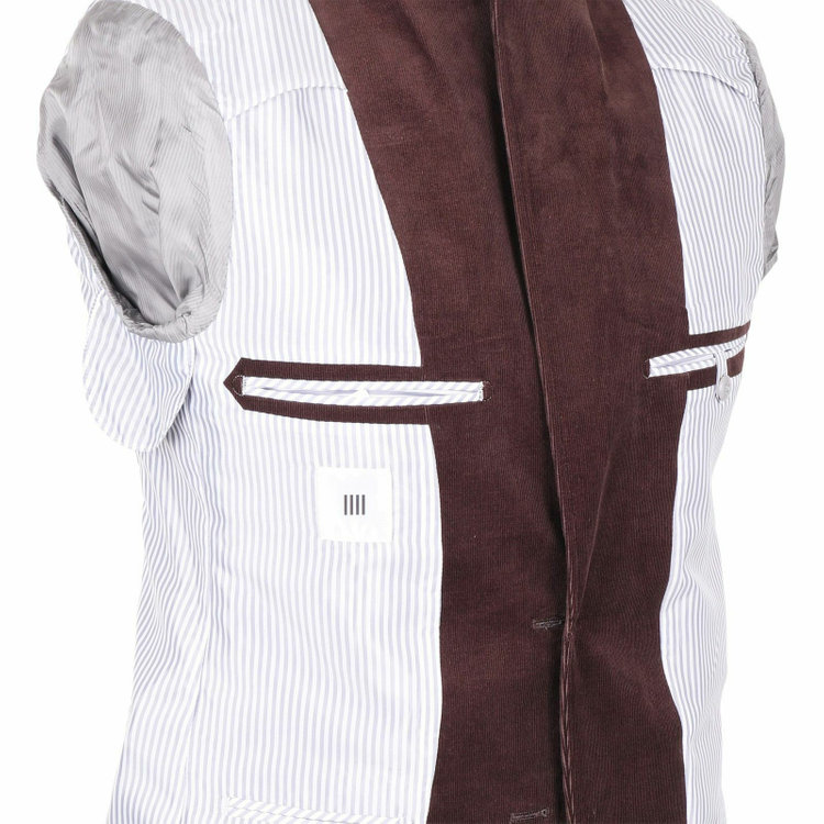スーツセレクト 【WEB限定/OUTLET】【CLASSICO TAPERED】【秋冬】コットンブレンド2釦ジャケット/ブラウン×コーデュロイ ブラウン系(茶)