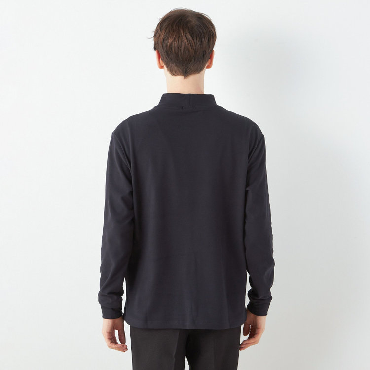 スーツセレクト 【RBC/長袖】ピーチフェイスモック/ブラック 青中間