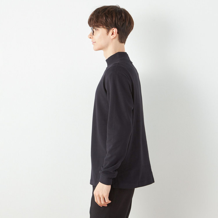 スーツセレクト 【RBC/長袖】ピーチフェイスモック/ブラック 青中間