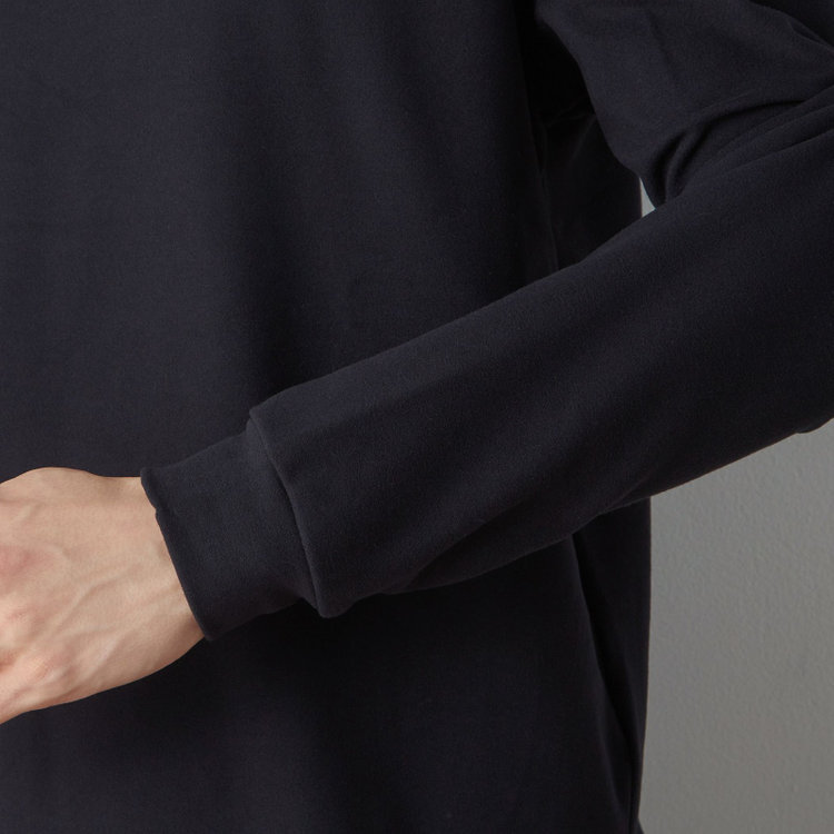 スーツセレクト 【RBC/長袖】ピーチフェイスモック/ブラック 青中間