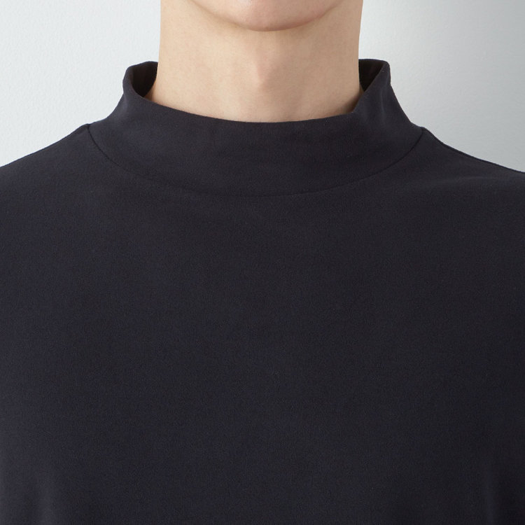 スーツセレクト 【RBC/長袖】ピーチフェイスモック/ブラック 青中間