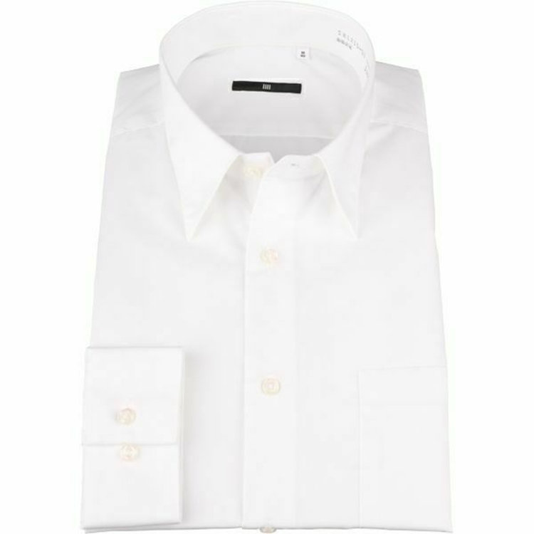 ブラックライン 【BLACK LINE】【形態安定】レギュラーカラードレスワイシャツ/ホワイト×ソリッド ホワイト系(白)