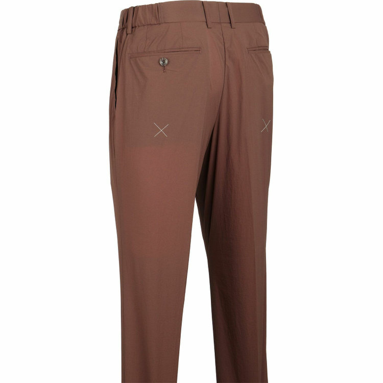 スーツセレクト 【WEB限定/OUTLET】【RBC】【春夏】スペアパンツ付き/2WAYワイドラペル＆ノーカラー2釦シングルスーツ 1タック＆2タック/ブラウン/ドローコード&ウエストシャーリング/※パンツ裾上げ済仕様/ウォッシャブル ブラウン系(茶)