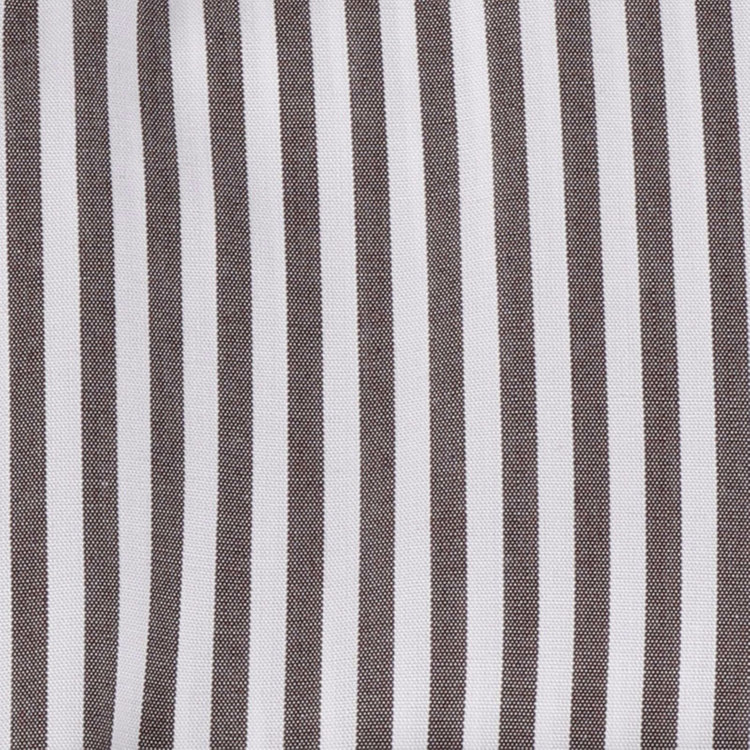 シルバーライン 【SILVER LINE】【形態安定】ボタンダウンドレスワイシャツ/ブラウン＆ホワイト×ストライプ 茶中間