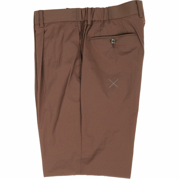 スーツセレクト 【WEB限定/OUTLET】【RBC】【春夏】スペアパンツ付き/2WAYワイドラペル＆ノーカラー2釦シングルスーツ 1タック＆2タック/ブラウン/ドローコード&ウエストシャーリング/※パンツ裾上げ済仕様/ウォッシャブル ブラウン系(茶)