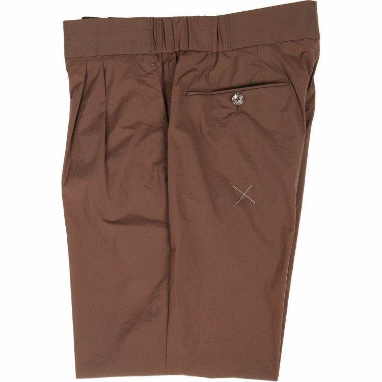 スーツセレクト 【WEB限定/OUTLET】【RBC】【春夏】スペアパンツ付き/2WAYワイドラペル＆ノーカラー2釦シングルスーツ 1タック＆2タック/ブラウン/ドローコード&ウエストシャーリング/※パンツ裾上げ済仕様/ウォッシャブル ブラウン系(茶)