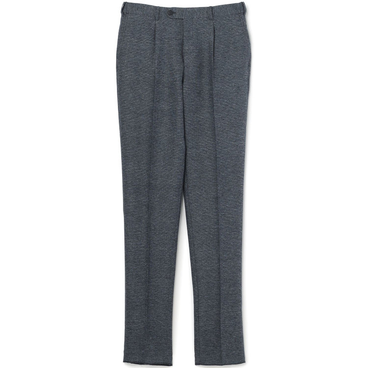 シルバーライン 【5DAYS CLOSET】【RBC】【春夏】1タックテーパードパンツ/ネイビー×レノクロス/ウエストムーブ仕様/4S SUSTAINABILITY&ECOLOGY FABRIC/※裾上げ必要 紺中間
