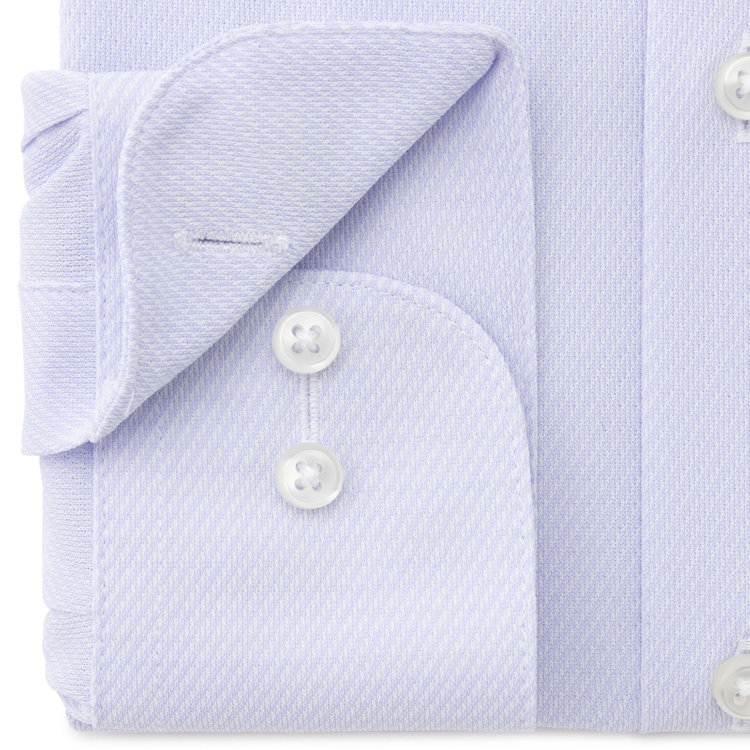 ブラックライン 【発送在庫あり】【BLACK LINE】ボタンダウンカラーワイシャツ/サックス×ドビーツイル/「4S」スーパーノンアイロン・ストレッチ 青濃色