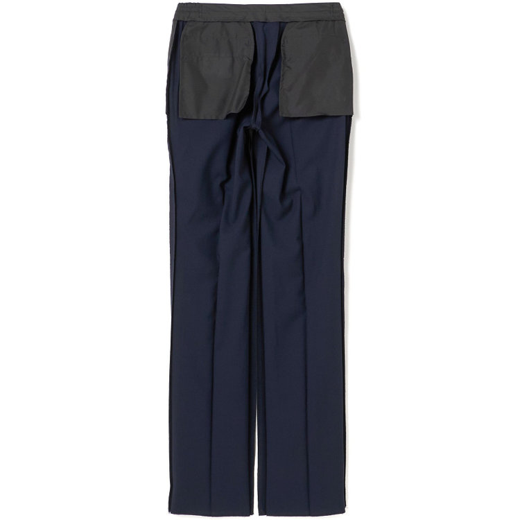 ブラックライン 【KSW】【年間】2釦シングルスーツ 0タック/ネイビー/ウエストシャーリング/ウォッシャブル/MOVING STRETCH/※裾上げ必要 紺中間