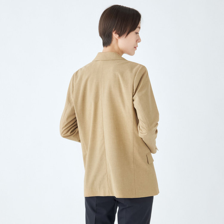 シルバーライン 【SL】【年間】4釦1掛けダブルジャケット/ライトブラウン/ウォッシャブル 赤淡色