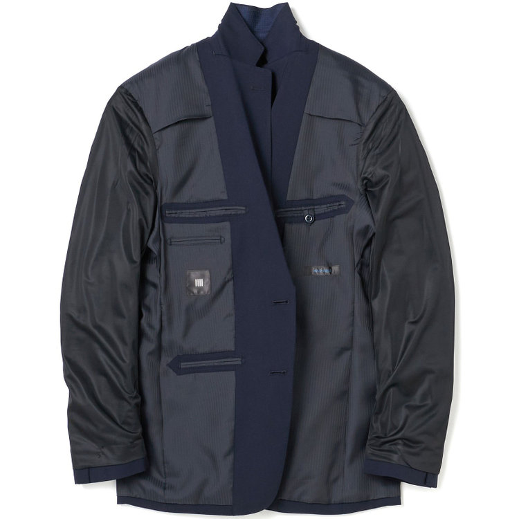 ブラックライン 【KSW】【年間】2釦シングルスーツ 0タック/ネイビー/ウエストシャーリング/ウォッシャブル/MOVING STRETCH/※裾上げ必要 紺中間