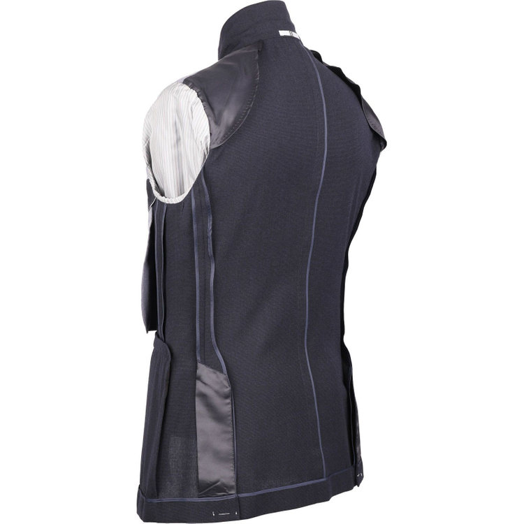 スーツセレクト 【CLASSICO TAPERED】【春夏】2釦シングルスーツ 1タック/ネイビー/RE:NEWOOL ネイビー系(紺)