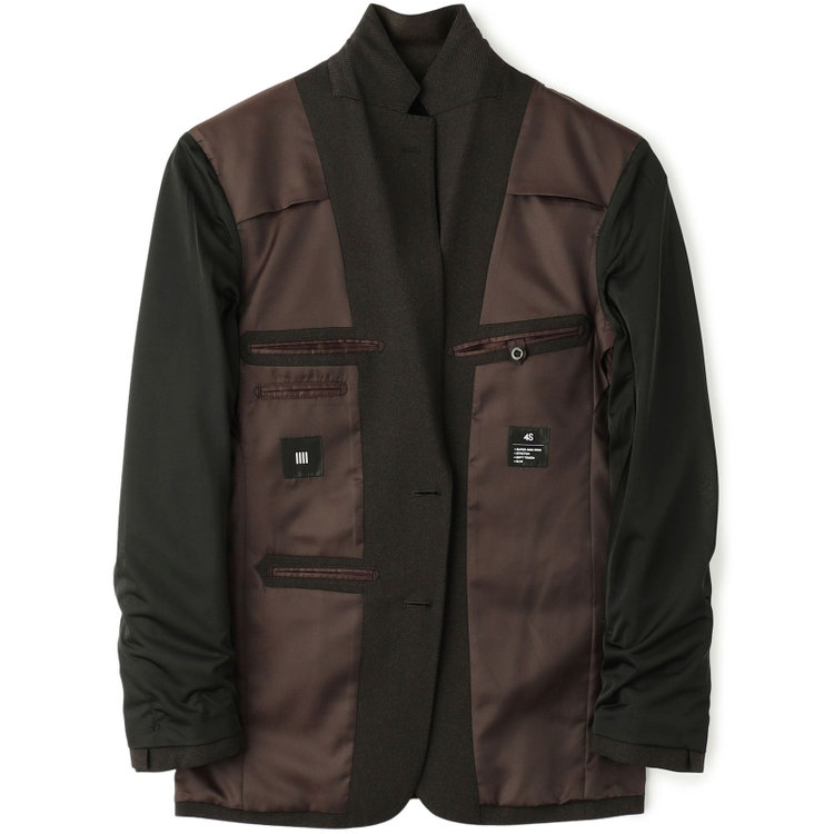 ブラックライン 【SLIM TAPERED_2】【年間】2釦シングルテーパードパンツスーツ 0タック/ブラウン/ウエストシャーリング/4S/※パンツ裾上げ済仕様 茶中間