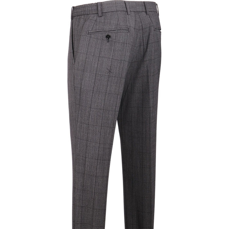 スーツセレクト 【WEB限定/OUTLET】【SLIM TAPERED_2】【春夏】2釦シングルスーツ 0タック/グレー×チェック/4S SUSTAINABILITY&ECOLOGY FABRIC グレー系(灰)