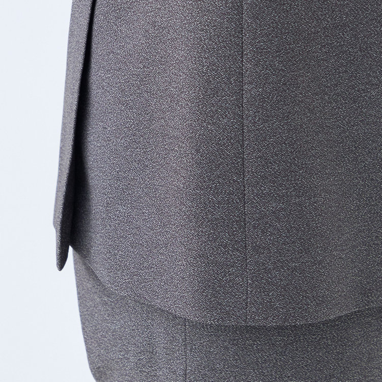 シルバーライン 【CLASSICO TAPERED】【秋冬】2釦シングルスリーピーススーツ 1タックテーパードパンツ/グレー/ウエストムーブ/4S SUSTAINABILITY&ECOLOGY FABRIC/※パンツ裾上げ済仕様 グレー中間