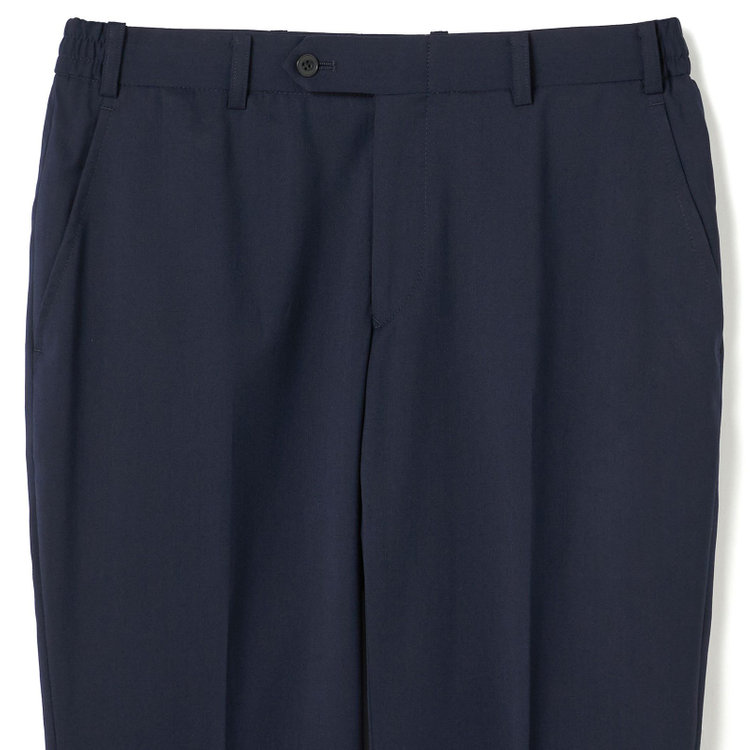 ブラックライン 【KSW】【年間】2釦シングルスーツ 0タック/ネイビー/ウエストシャーリング/ウォッシャブル/MOVING STRETCH/※裾上げ必要 紺中間