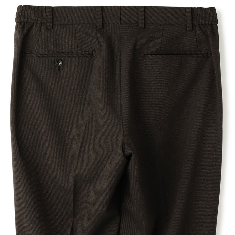 ブラックライン 【SLIM TAPERED_2】【年間】2釦シングルテーパードパンツスーツ 0タック/ブラウン/ウエストシャーリング/4S/※パンツ裾上げ済仕様 茶中間