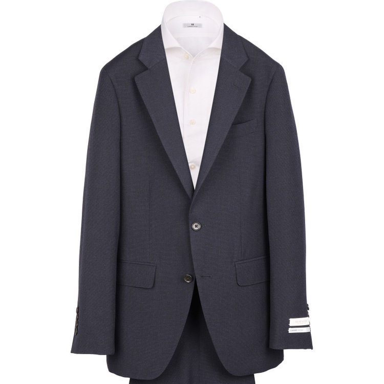 スーツセレクト 【CLASSICO TAPERED】【春夏】2釦シングルスーツ 1タック/ネイビー/RE:NEWOOL ネイビー系(紺)
