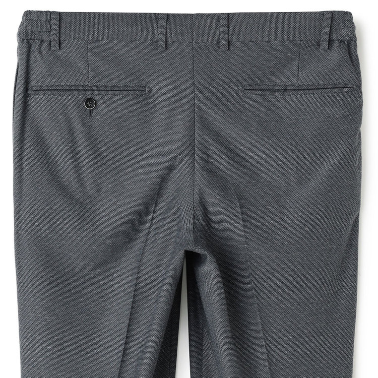 シルバーライン 【CLASSICO TAPERED】【春夏】1タックテーパードパンツ/グレー/ウエストシャーリング仕様/4S SUSTAINABILITY&ECOLOGY FABRIC/※裾直し必要 グレー中間