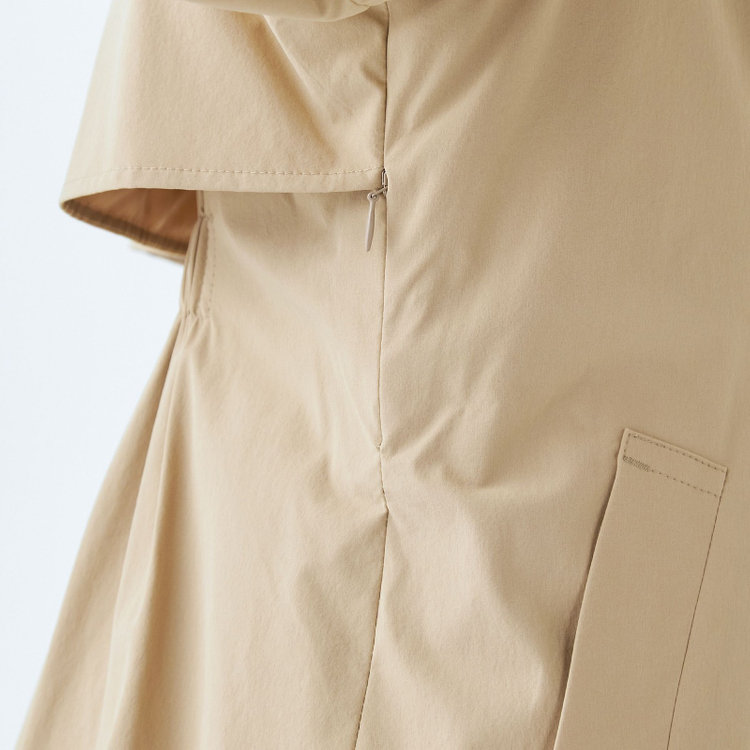 スーツセレクト 【SUIT SELECT×Samantha Thavasa】バックプリーツ トレンチコート/ベージュ 茶淡色