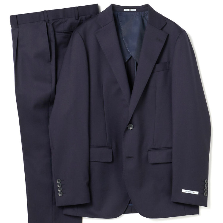 シルバーライン 【CLASSICO TAPERED】【年間】2釦シングルスーツ 1タック/ネイビー/※裾上げ必要 紺中間