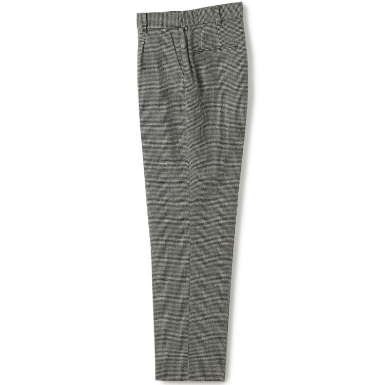シルバーライン 【RELAX TAPERED】【秋冬】パンツ/ホワイト＆ブラック×ハウンドトゥース/ウエストシャーリング/RE:NEWOOL/※裾上げ済み仕様 グレー中間