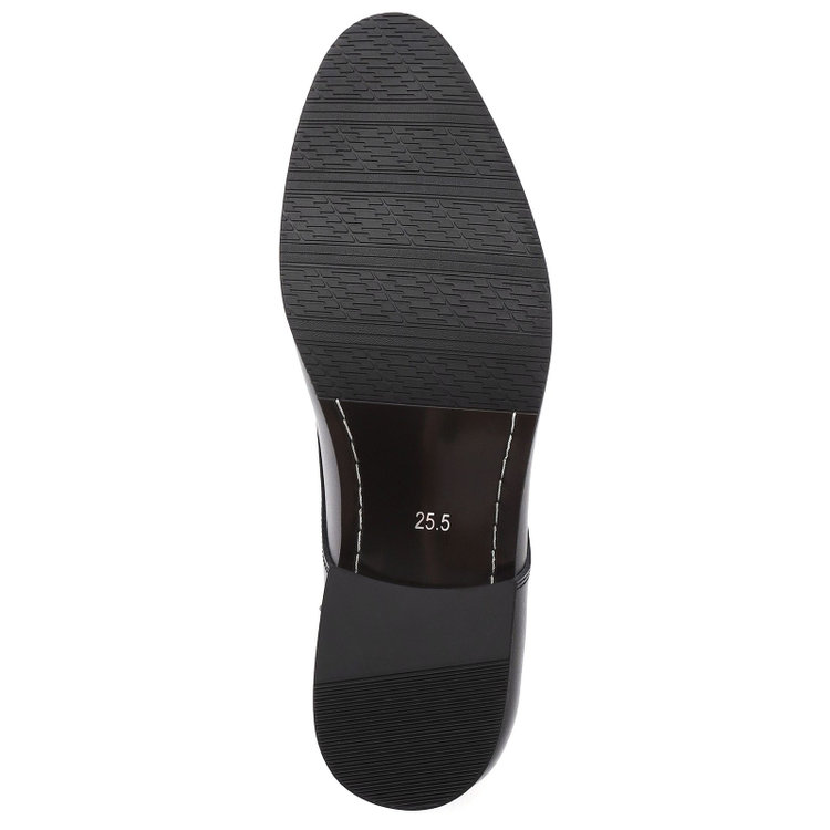 スーツセレクト プレントゥドレスシューズ/ブラック/革/セメント製法 黒