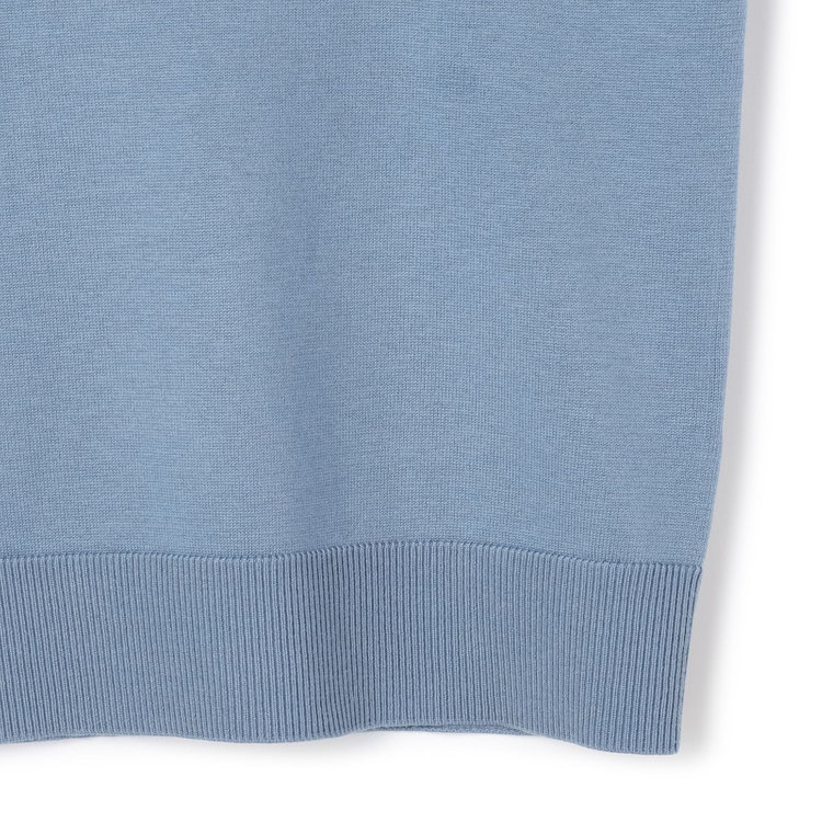 シルバーライン 【SL】【秋冬】 ラウンドネック ニットセーター/ブルー/マシンウォッシャブル 青淡色