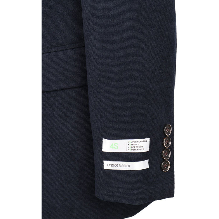 スーツセレクト 【WEB限定/OUTLET】【CLASSICO TAPERED】【秋冬】2釦ジャケット/ネイビー×コーデュロイ/4S SUSTAINABLE ネイビー系(紺)