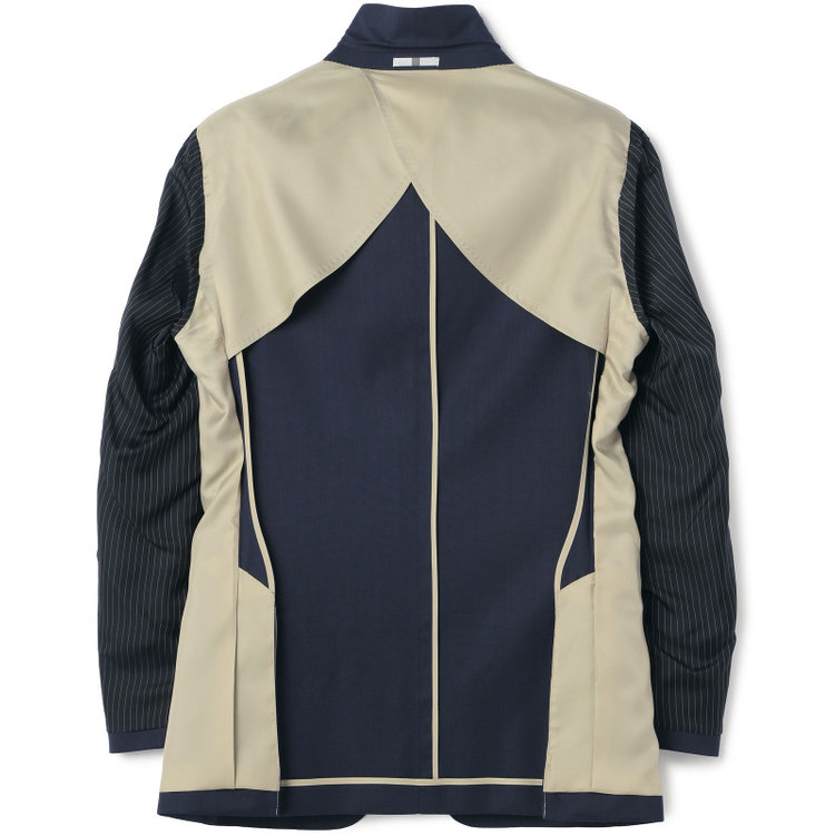 シルバーライン 【発送在庫あり】【CLASSICO TAPERED】【春夏】2釦シングルスーツ 1タック/ネイビー/ウエストムーブ/REDA ACTIVE/NEW ZEALAND MERINO/SHOWER CLEAN/※パンツ裾上げ済仕様 紺濃色