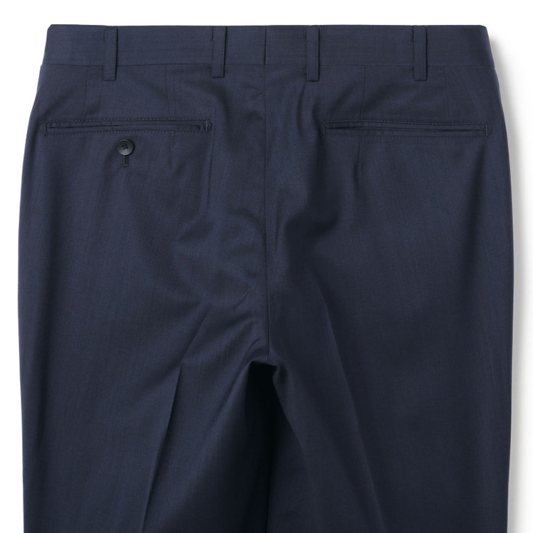 シルバーライン 【発送在庫あり】【CLASSICO TAPERED】【春夏】2釦シングルスーツ 1タック/ネイビー/ウエストムーブ/REDA ACTIVE/NEW ZEALAND MERINO/SHOWER CLEAN/※パンツ裾上げ済仕様 紺濃色