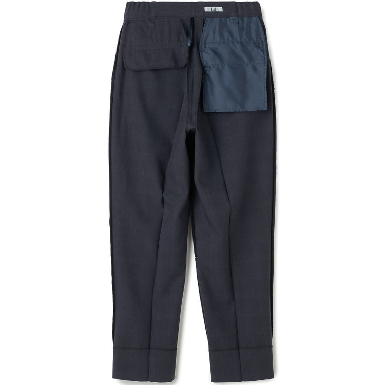 シルバーライン 【SILVER LINE】【秋冬】1釦パンツスーツ/ネイビー×チェック/ウォッシャブル/ウエストシャーリング/4S SUSTAINABILITY&ECOLOGY FABRIC/※パンツ裾上げ済仕様 紺中間