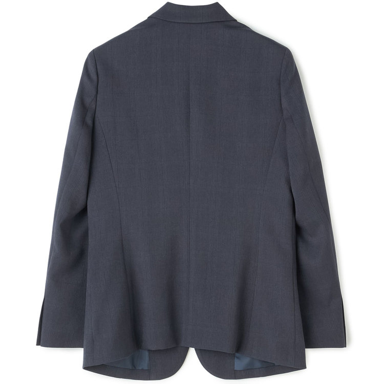 シルバーライン 【SILVER LINE】【秋冬】1釦パンツスーツ/ネイビー×チェック/ウォッシャブル/ウエストシャーリング/4S SUSTAINABILITY&ECOLOGY FABRIC/※パンツ裾上げ済仕様 紺中間